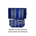 Broken Screw Remover Instrument Set — With Box