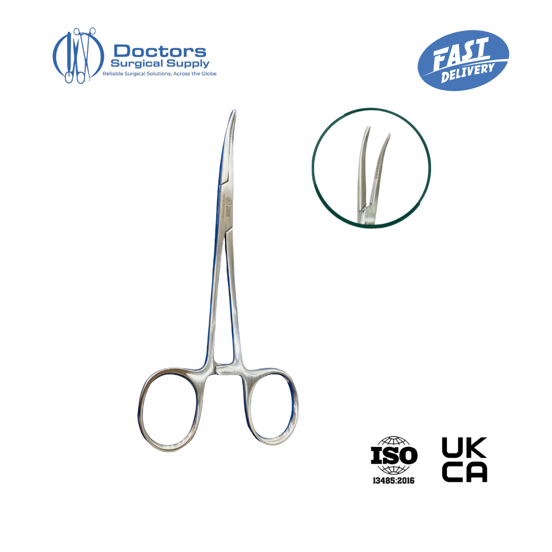 Crile Curved Forceps 15cm Locking Haemostat Artery Clamp Serrated Surgical