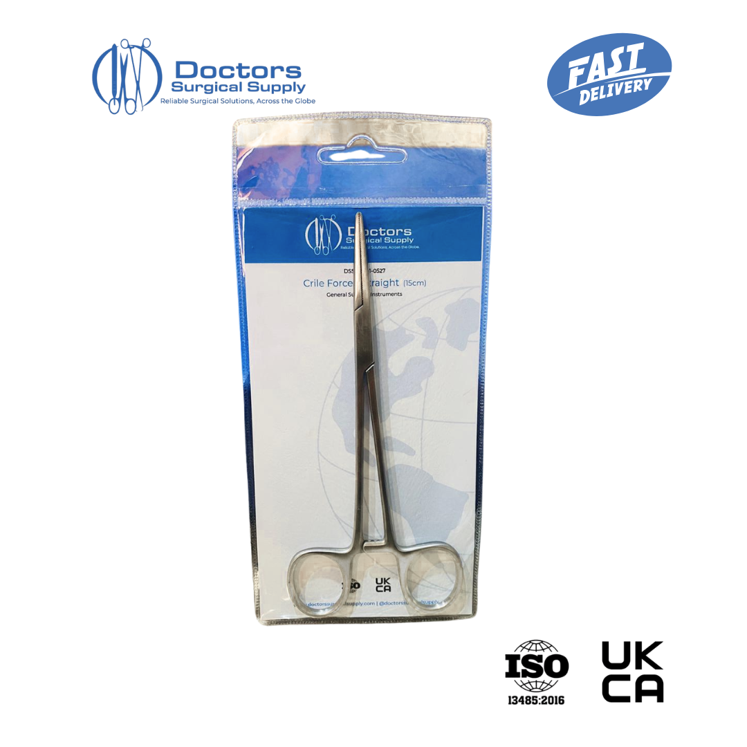 Crile Forceps Straight 15cm Locking Haemostat Artery Clamp Serrated Ratchet New