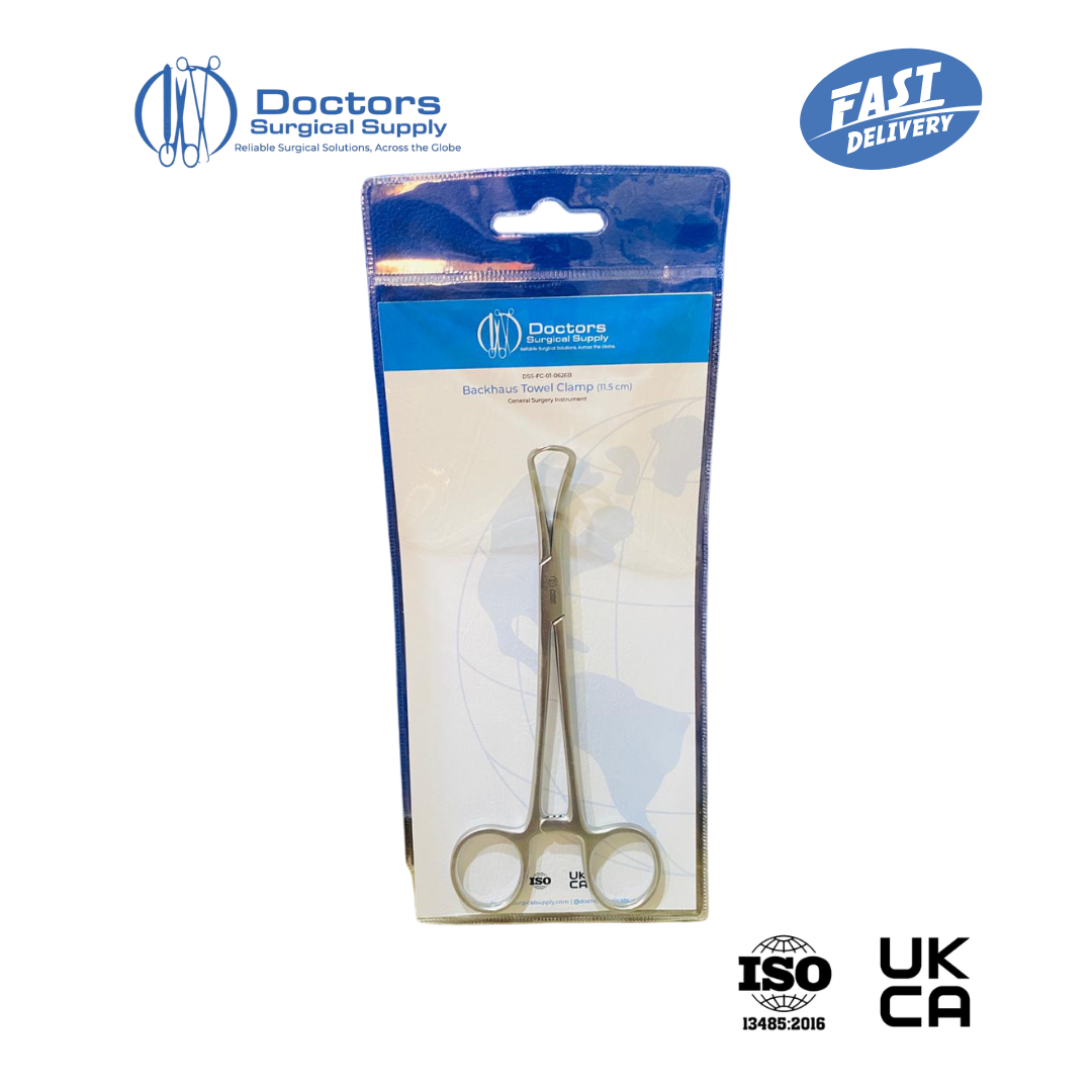Backhaus Towel Clamp 5.5" 11.5cm Surgical Drape Clamp AISI 420 Steel UKCA