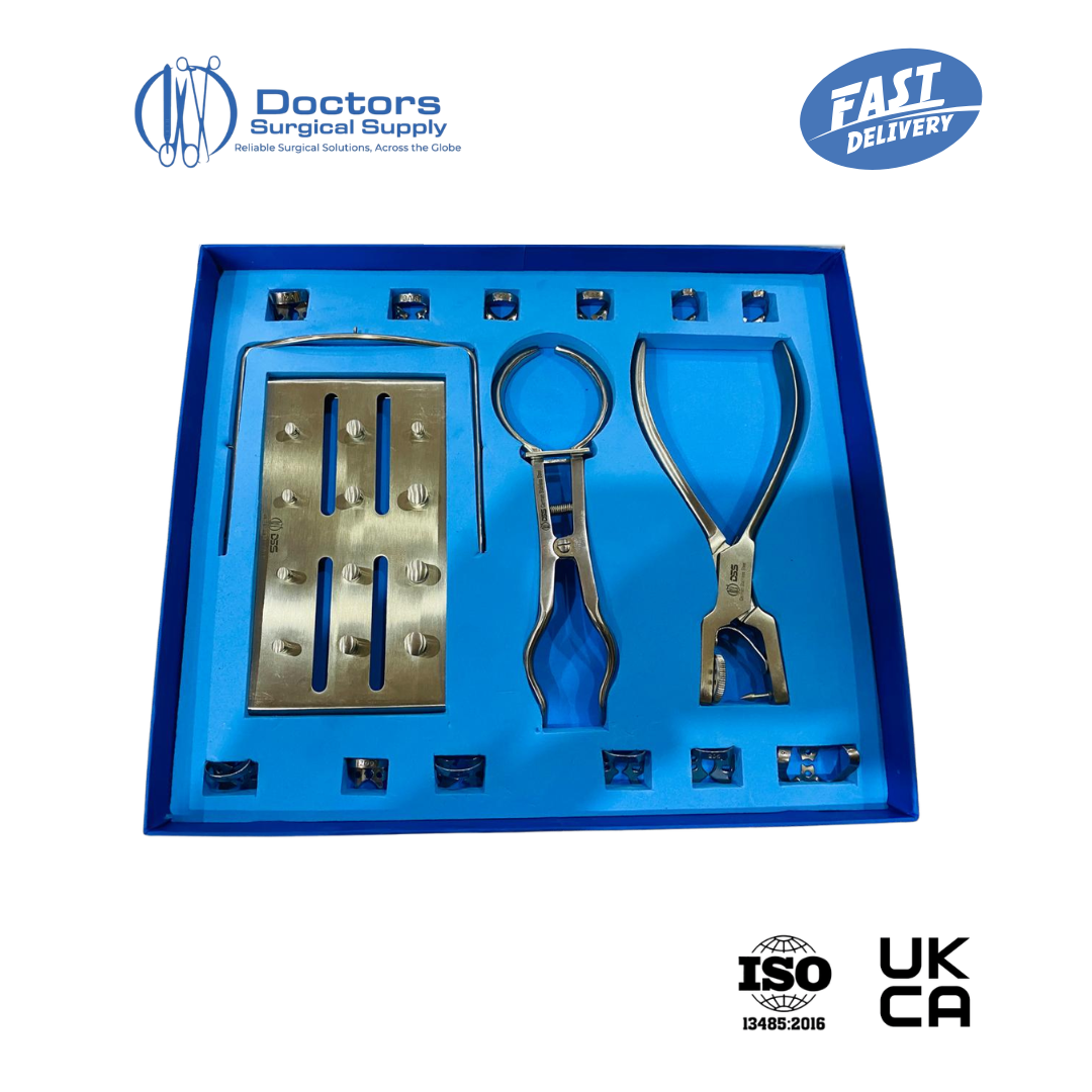 Doctors Surgical Supply Dental Rubber Dam Endodontic Isolation Kit 16 Pcs Set